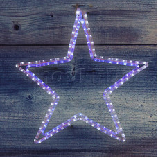 Фигура световая "Звезда" цвет белая/синяя, размер 56 х 60 см NEON-NIGHT
